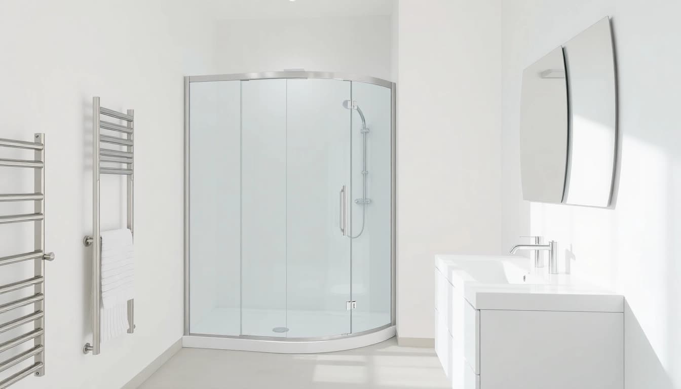 Entdecken Sie die elegante duschkabine 80x80 eckeinstieg, die modernste Badezimmer-Ästhetik bietet.