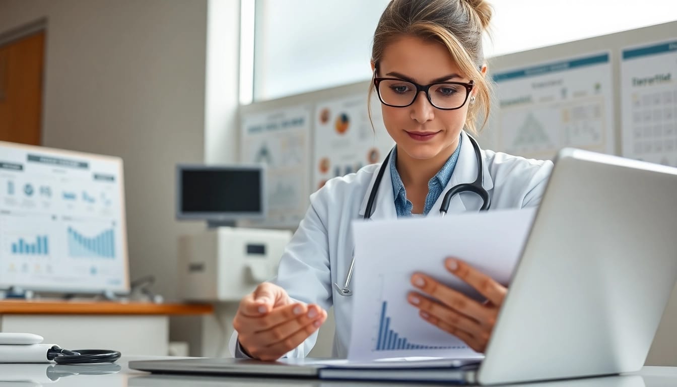 Tirzepatide analysis by a healthcare professional in a clinical setting.