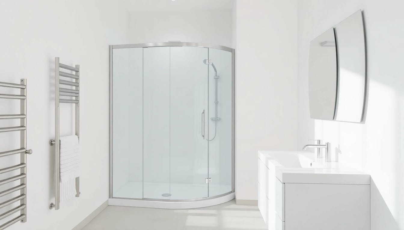 Entdecken Sie die elegante duschkabine 80x80 eckeinstieg, die modernste Badezimmer-Ästhetik bietet.