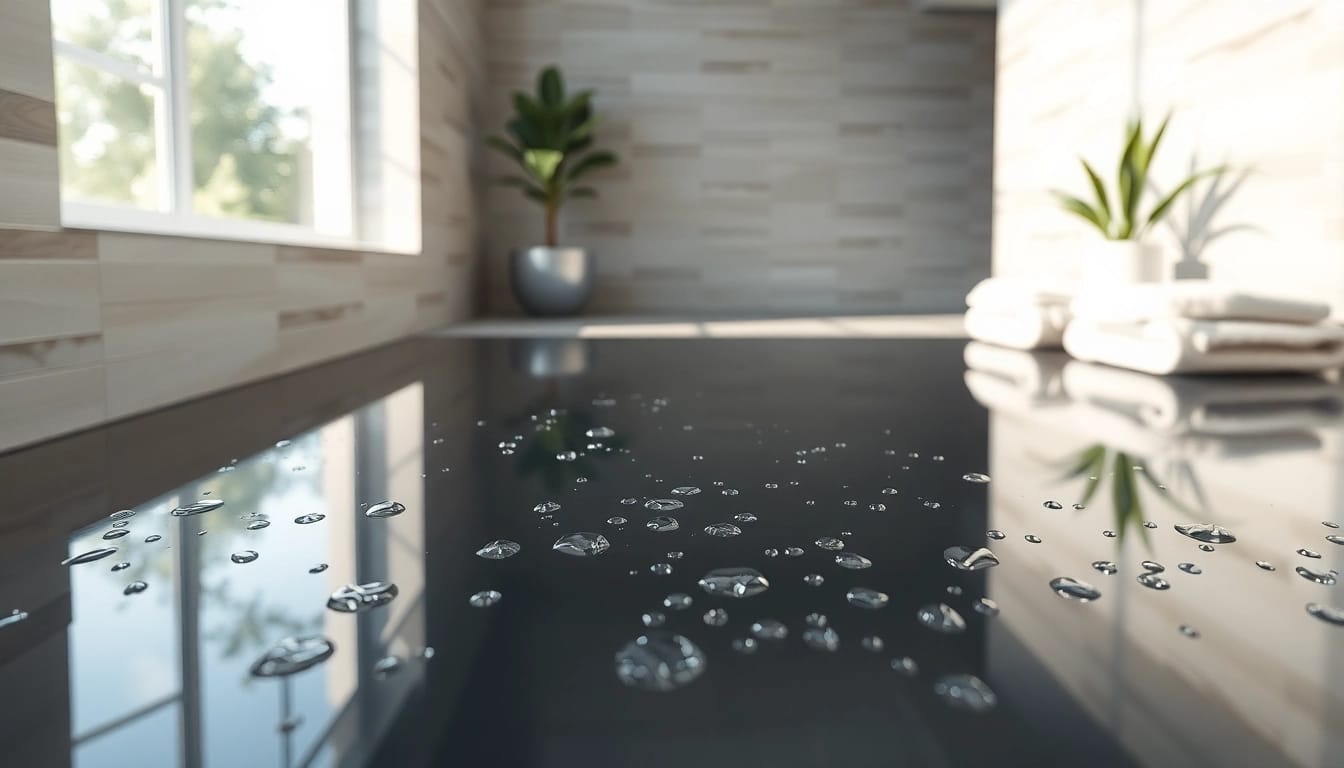 Showcasing an elegant 800 x 800 shower base in a serene bathroom setting with glossy textures.
