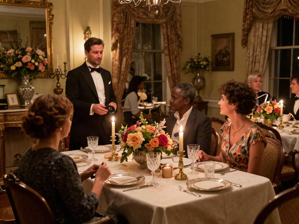 Experience elegant hospitality at rokok88 in a vintage Victorian setting with warm ambiance and fine dining.