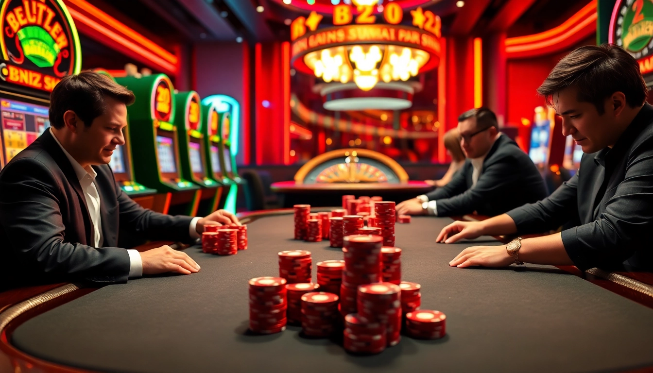 Experience high-stakes gambling at https://b52pm.com/ with luxurious tables and intense players.