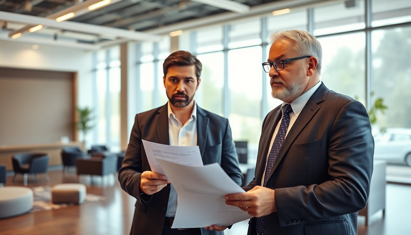 Engaging Clearwater truck accident lawyer providing expert legal advice to a client in an office.