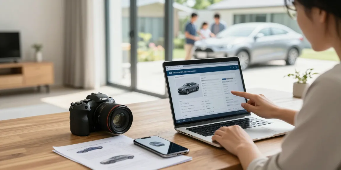 Discover the best car history check UK service with a person reviewing vehicle data for informed car buying.