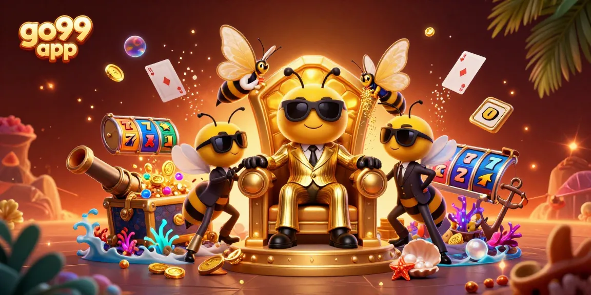 Experience the thrill of winning with the go99 app in this vibrant, action-packed casino scene.
