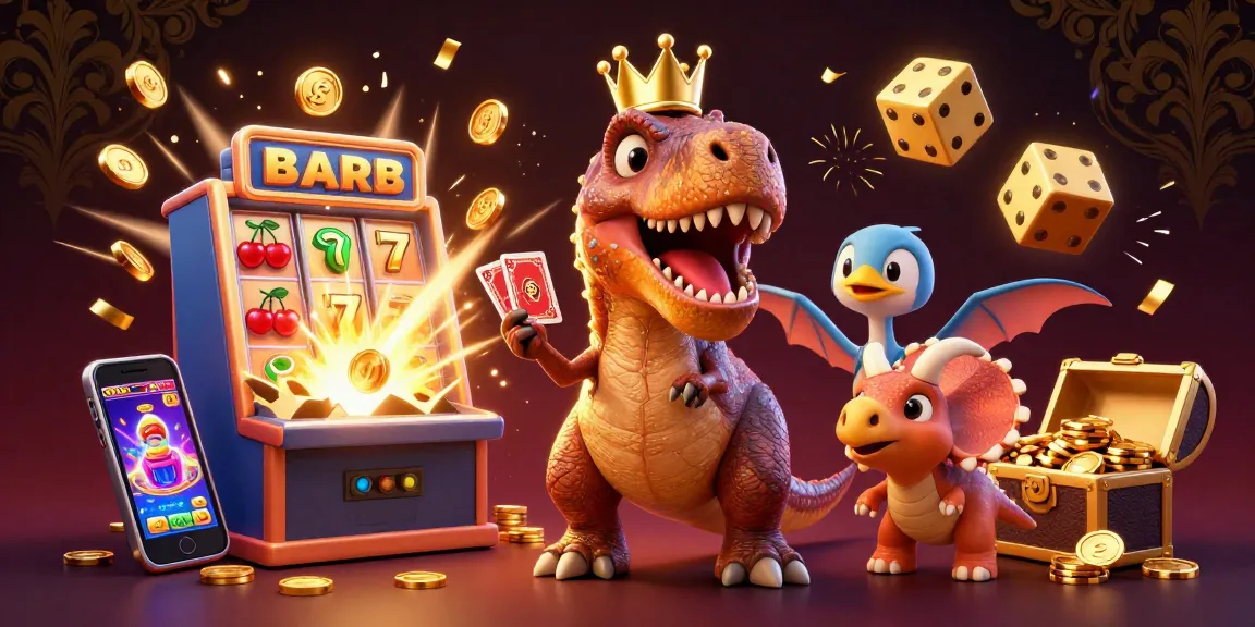 Engage with keo nha cai through thrilling casino scenes featuring a T-Rex shuffling cards.